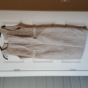 Tan fitted dress